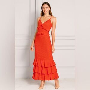 Anthropologie Tiered Ruffled Senlis Dress